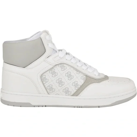 New Guess White and Gray High-Top Sneakers Sz 13